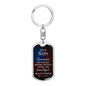 Son, Difficult roads-Keychain - Custom Heart Design