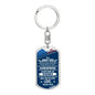 Army Dad, From Son-Keychain - Custom Heart Design