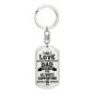 We love you Dad-Keychain - Custom Heart Design