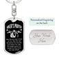 Biker's Prayer-Keychain - Custom Heart Design