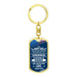 Army Dad, From Son-Keychain - Custom Heart Design