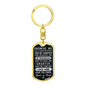 Braver, stronger & smarter, From Mom & Dad-Swivel Keychain - Custom Heart Design