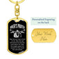 Biker's Prayer-Keychain - Custom Heart Design