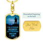 I'm a proud Army Dad, From Son-Keychain - Custom Heart Design