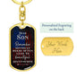 Son, Difficult roads-Keychain - Custom Heart Design