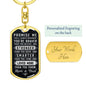 Braver, stronger & smarter, From Mom & Dad-Swivel Keychain - Custom Heart Design