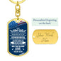 Army Dad, From Son-Keychain - Custom Heart Design