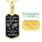 To the world you are a Grandfather-Keychain - Custom Heart Design