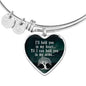 Mom Remembrance Statement Heart Bangle - Custom Heart Design