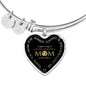 Mom, You are amazing-Bangle - Custom Heart Design