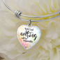 * With God nothing will be impossible-Bangle - Custom Heart Design