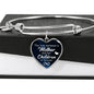 A Mother's love is forever- Bangle - Custom Heart Design
