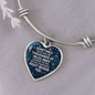 Thousand of miles away-Bangle - Custom Heart Design