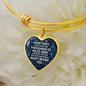 Thousand of miles away-Bangle - Custom Heart Design