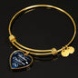 A Mother's love is forever- Bangle - Custom Heart Design