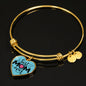 Best Mom Ever-Heart Bangle - Custom Heart Design