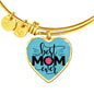 Best Mom Ever-Heart Bangle - Custom Heart Design