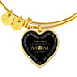 Mom, You are amazing-Bangle - Custom Heart Design