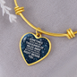 Thousand of miles away-Bangle - Custom Heart Design
