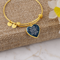 Thousand of miles away-Bangle - Custom Heart Design