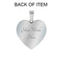 Mom Remembrance Statement Heart Bangle - Custom Heart Design
