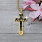 May your faith be stronger than your fears--Bible Verse Cross Necklace - Custom Heart Design