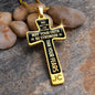 May your faith be stronger than your fears--Bible Verse Cross Necklace - Custom Heart Design