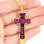 Dance Mom Luxury Cross Necklace - Custom Heart Design