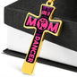 Dance Mom Luxury Cross Necklace - Custom Heart Design