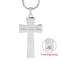 Dance Mom Luxury Cross Necklace - Custom Heart Design