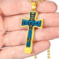 It takes someone special to be a Dad-Luxury Cross Necklace - Custom Heart Design