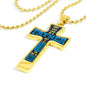 It takes someone special to be a Dad-Luxury Cross Necklace - Custom Heart Design