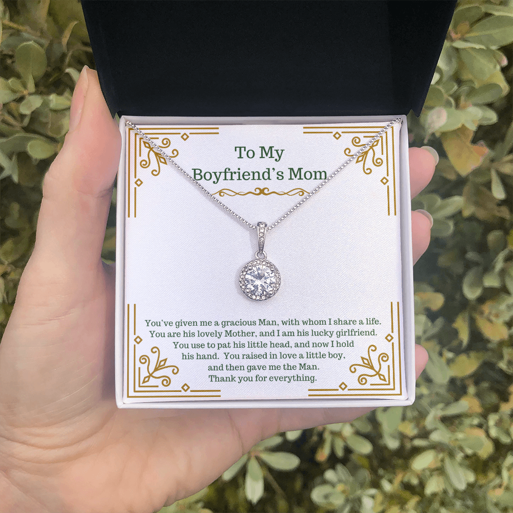 To My Amazing Bonus Mom, Eternal Hope Necklace, Mother In Law Gift