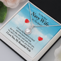 Eternal Hope Necklace for Navy Wife | Custom Heart Design