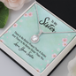 Eternal Hope Necklace for Sister From Sister | Custom Heart Design