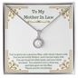 Eternal Hope Solitaire Necklace for Mother In Law | Custom Heart Design