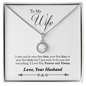 Wife Solitaire Necklace, Necklace for Wife-Be your last everything | Custom Heart Design