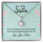 Eternal Hope Necklace for Sister From Sister | Custom Heart Design