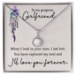 Girlfriend Solitaire Necklace, Promise Necklace, Elegant Necklace | Custom Heart Design