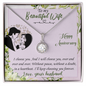 Wife Anniversary Necklace, Necklace for Wife, Silver Jewelry for Wife-I choose you | Custom Heart Design