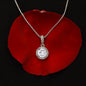 Daughter Solitaire Necklace - Custom Heart Design