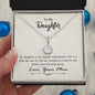 Daughter Solitaire Necklace, From Mom-You're my biggest achievement | Custom Heart Design
