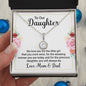 Daughter Solitaire Necklace, From Mom & Dad-Amazing and precious | Custom Heart Design