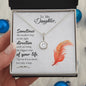 Daughter Solitaire Necklace-Tip toe if you must | Custom Heart Design