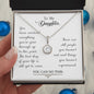 Daughter Solitaire Necklace-You can do this | Custom Heart Design