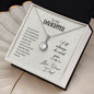 Daughter Solitaire Necklace, From Dad-My greatest joy | Custom Heart Design