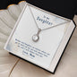 Daughter Solitaire Necklace, From Mom-We have each other | Custom Heart Design