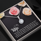 Wife Solitaire Necklace, Necklace for Wife-Love you more | Custom Heart Design