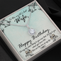 Wife Birthday Necklace, Necklace for Wife, Silver Jewelry for Wife-Love of my life | Custom Heart Design