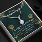 Wife Birthday Necklace, Necklace for Wife, Silver Jewelry for Wife-Grow old together - Custom Heart Design
